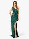 APART Abendkleider mit Eye catching und Allover-Paillettenmuster | emerald