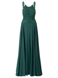APART Abendkleid Mesh, Spitze, Chiffon | emerald