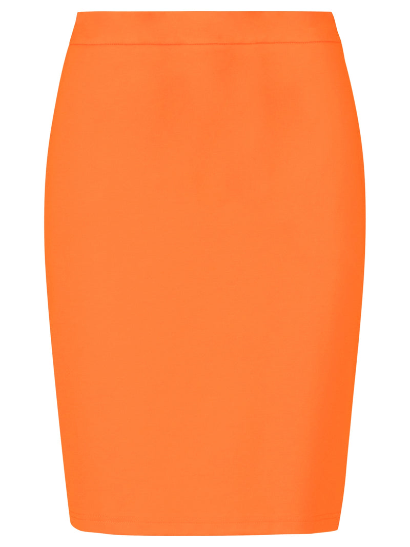 APART Jerseyrock Kurzer Jerseyrock aus einer weichen Interlock Ware | orange