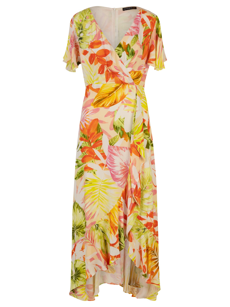 APART Sommerkleid mit allover bedruckt | creme-multicolor