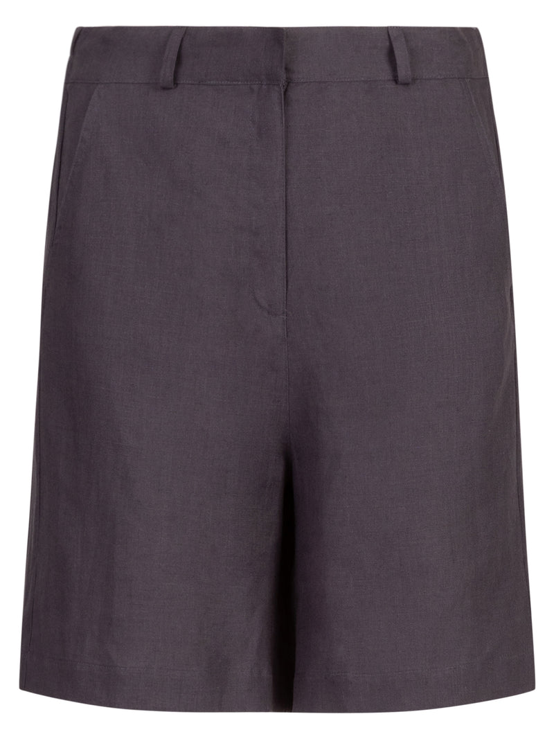 Mint & Mia Leinen Shorts aus hochwertigem Leinen Material mit Basic Stil | dunkelblau