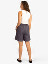 Mint & Mia Leinen Shorts aus hochwertigem Leinen Material mit Basic Stil | dunkelblau
