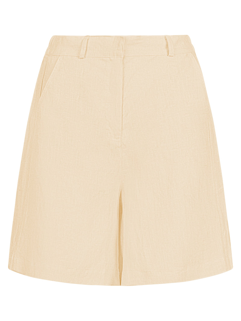 Mint & Mia Leinen Shorts aus hochwertigem Leinen Material mit Basic Stil | sand