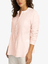 Mint & Mia Leinen Bluse aus hochwertigem Leinen Material mit Klassisch Stil | rosa
