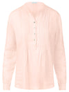 Mint & Mia Leinen Bluse aus hochwertigem Leinen Material mit Klassisch Stil | rosa