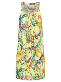 Mint & Mia Sommer Kleid aus hochwertigem Viskose Material mit Modisch Stil | lime-multicolor