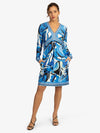 Mint & Mia Sommer Kleid aus hochwertigem Polyester Material mit Modisch Stil | blau-multicolor