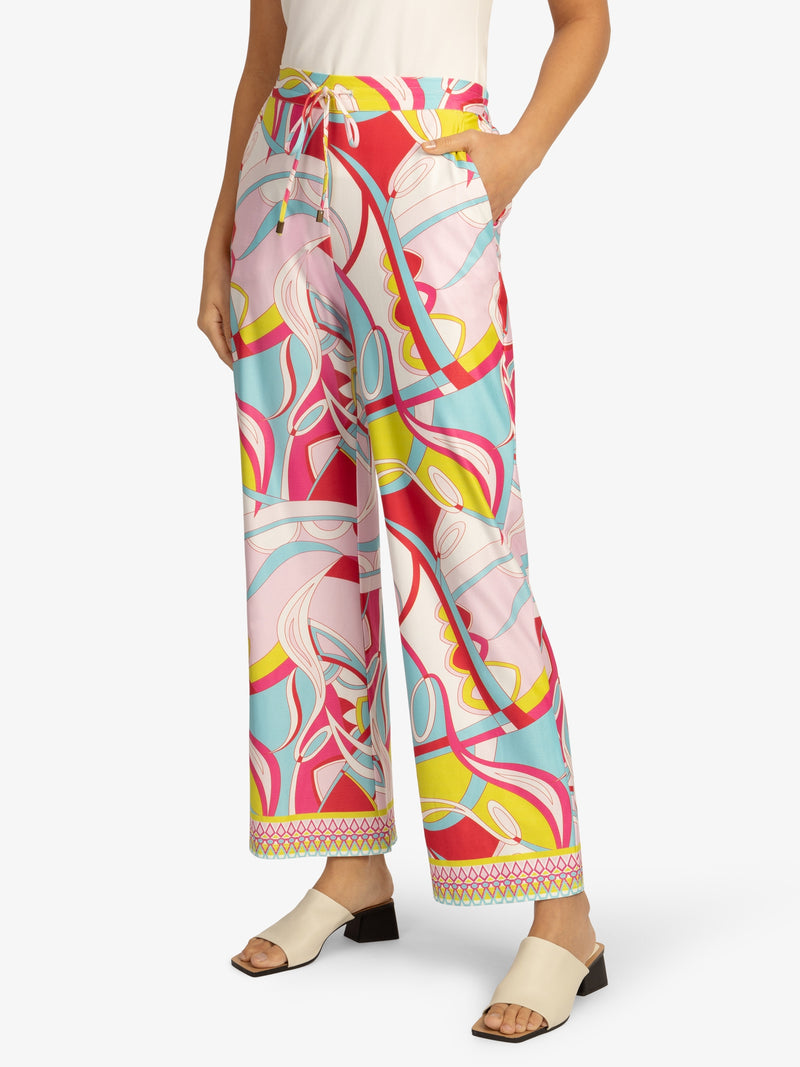 Mint & Mia Party Hose aus hochwertigem Polyester Material mit Modisch Stil | rosa-multicolor