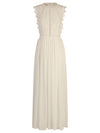 APART Hochzeitskleid aus einer plastischen Spitze und zusätzlich mit Spitzenband | creme