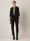 APART Blazer Legerer, leicht Oversized 1- Knopf mit tiefem Revers | schwarz