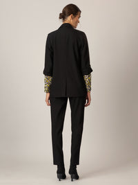 APART Blazer Legerer, leicht Oversized 1- Knopf mit tiefem Revers | schwarz