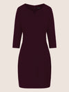 APART Jerseykleid  aus einer festeren Jerseyware | weinrot