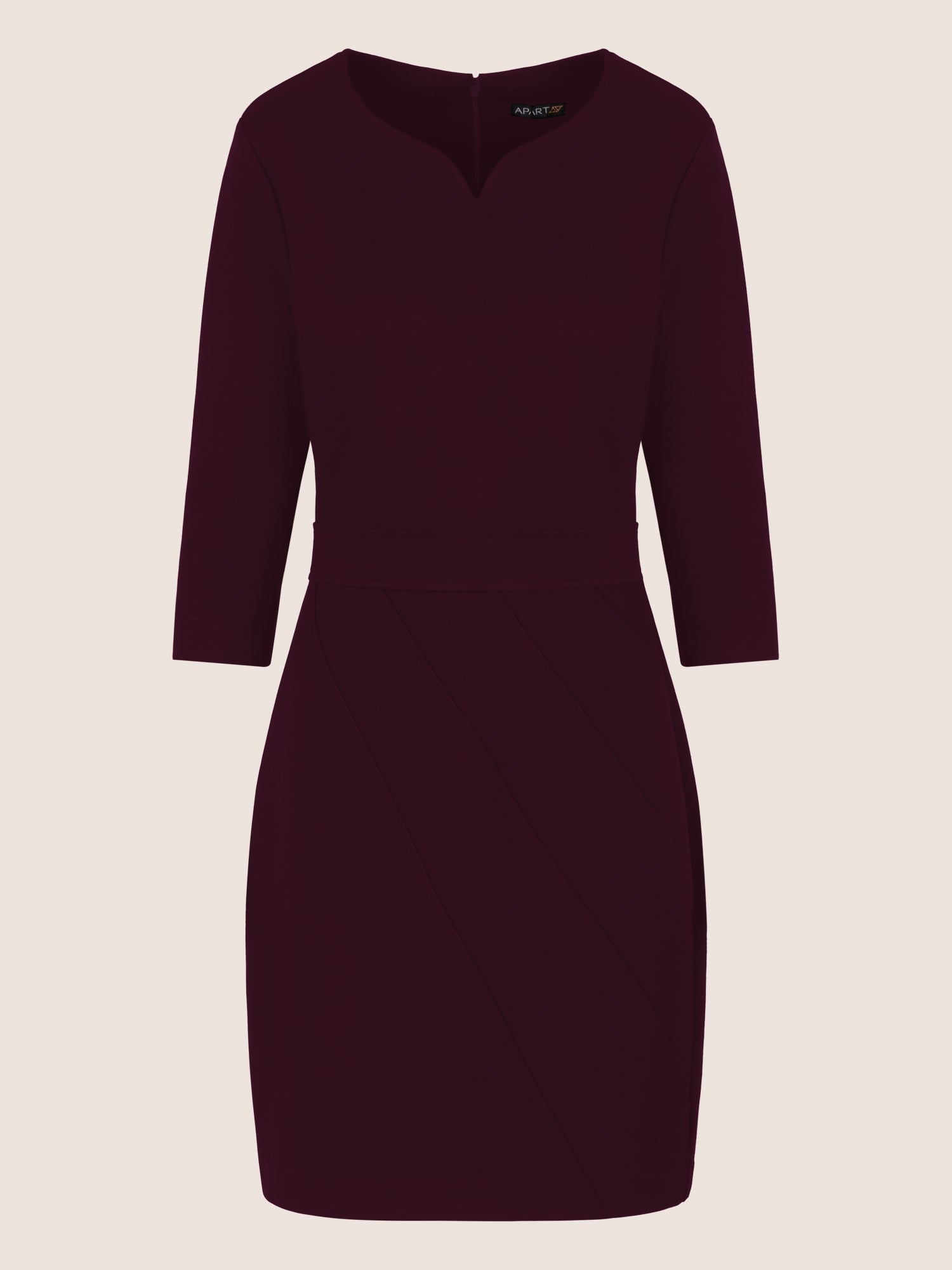 APART Jerseykleid  aus einer festeren Jerseyware | weinrot
