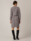 APART Blazer aus einem elastischen Boucle Jersey, mit metallisierenden Fasern durchwirkt | schwarz-multicolor