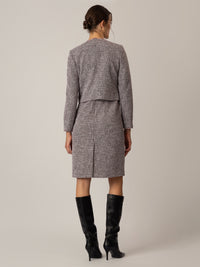 APART Blazer aus einem elastischen Boucle Jersey, mit metallisierenden Fasern durchwirkt | schwarz-multicolor