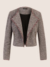 APART Blazer aus einem elastischen Boucle Jersey, mit metallisierenden Fasern durchwirkt | schwarz-multicolor