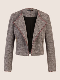APART Blazer aus einem elastischen Boucle Jersey, mit metallisierenden Fasern durchwirkt | schwarz-multicolor