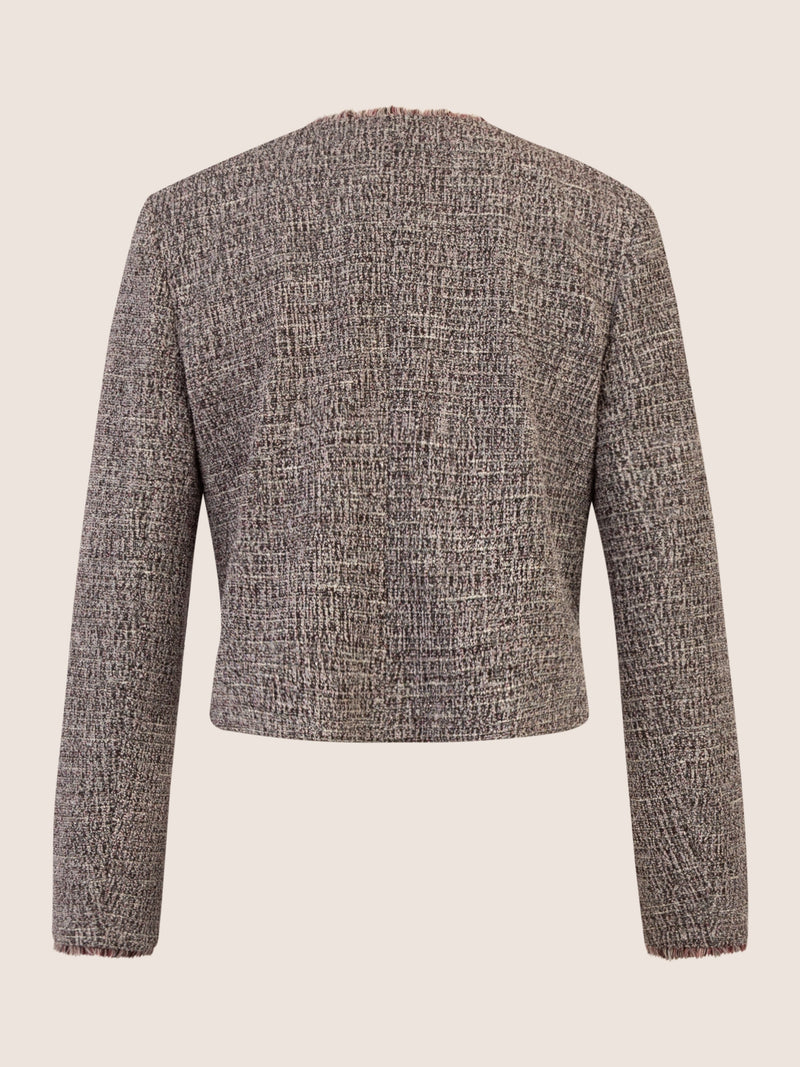 APART Blazer aus einem elastischen Boucle Jersey, mit metallisierenden Fasern durchwirkt | schwarz-multicolor