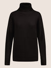APART Pullover aus einer soften Viskose- Mischung mit Kaschmir | schwarz