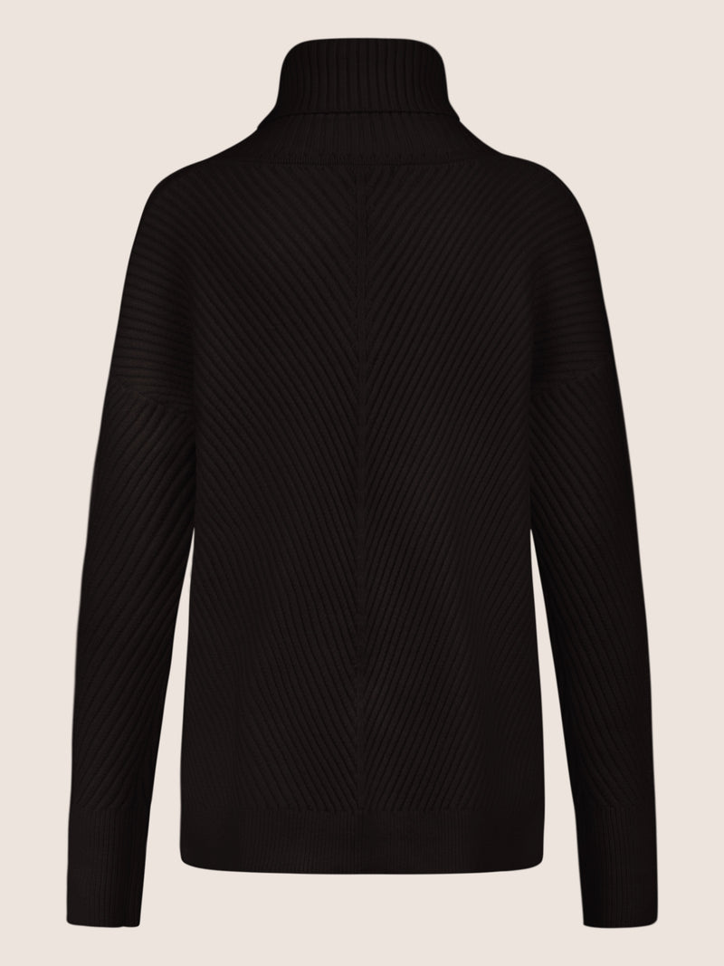 APART Pullover aus einer soften Viskose- Mischung mit Kaschmir | schwarz