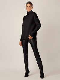 APART Pullover aus einer soften Viskose- Mischung mit Kaschmir | schwarz