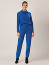 APART Strick-Jogpants aus einer soften Viskose- Mischung mit Kaschmir | royalblau