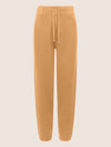 APART Strick-Jogpants aus einer soften Viskose- Mischung mit Kaschmir | cognac