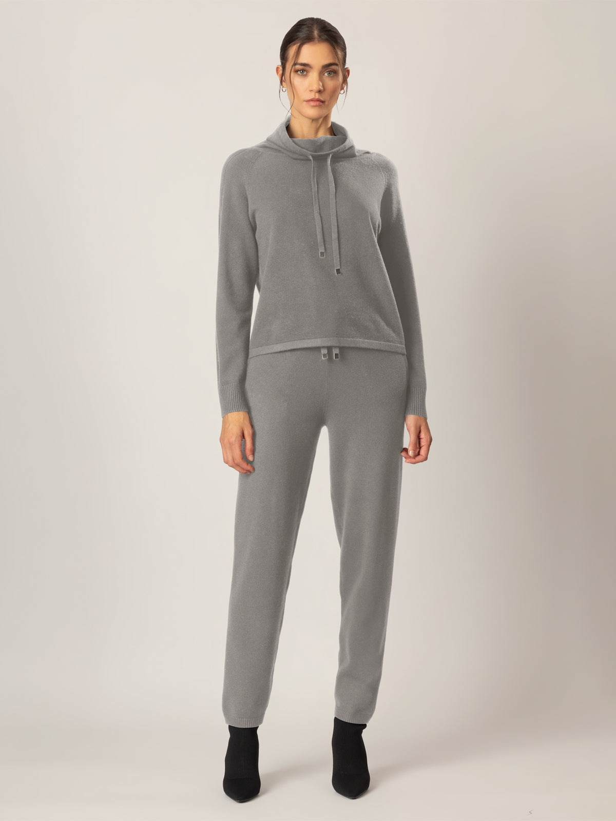 APART Pullover aus einer soften Viskose Mischung mit Kaschmir | grau meliert