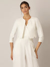 APART Bolero aus einer leicht strukturierten Ware | creme