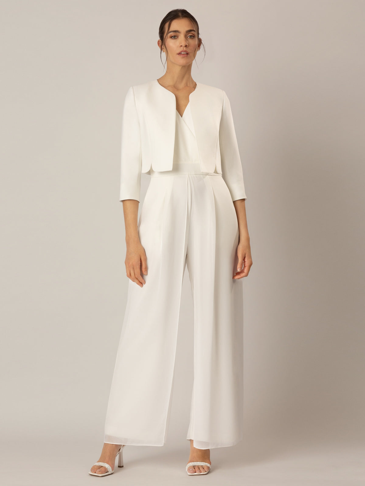 APART Bolero aus einer leicht strukturierten Ware | creme