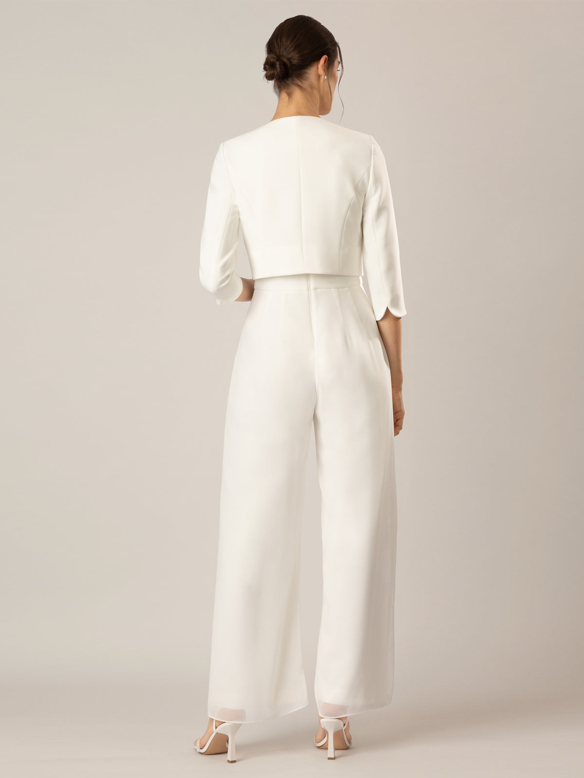 APART Bolero aus einer leicht strukturierten Ware | creme