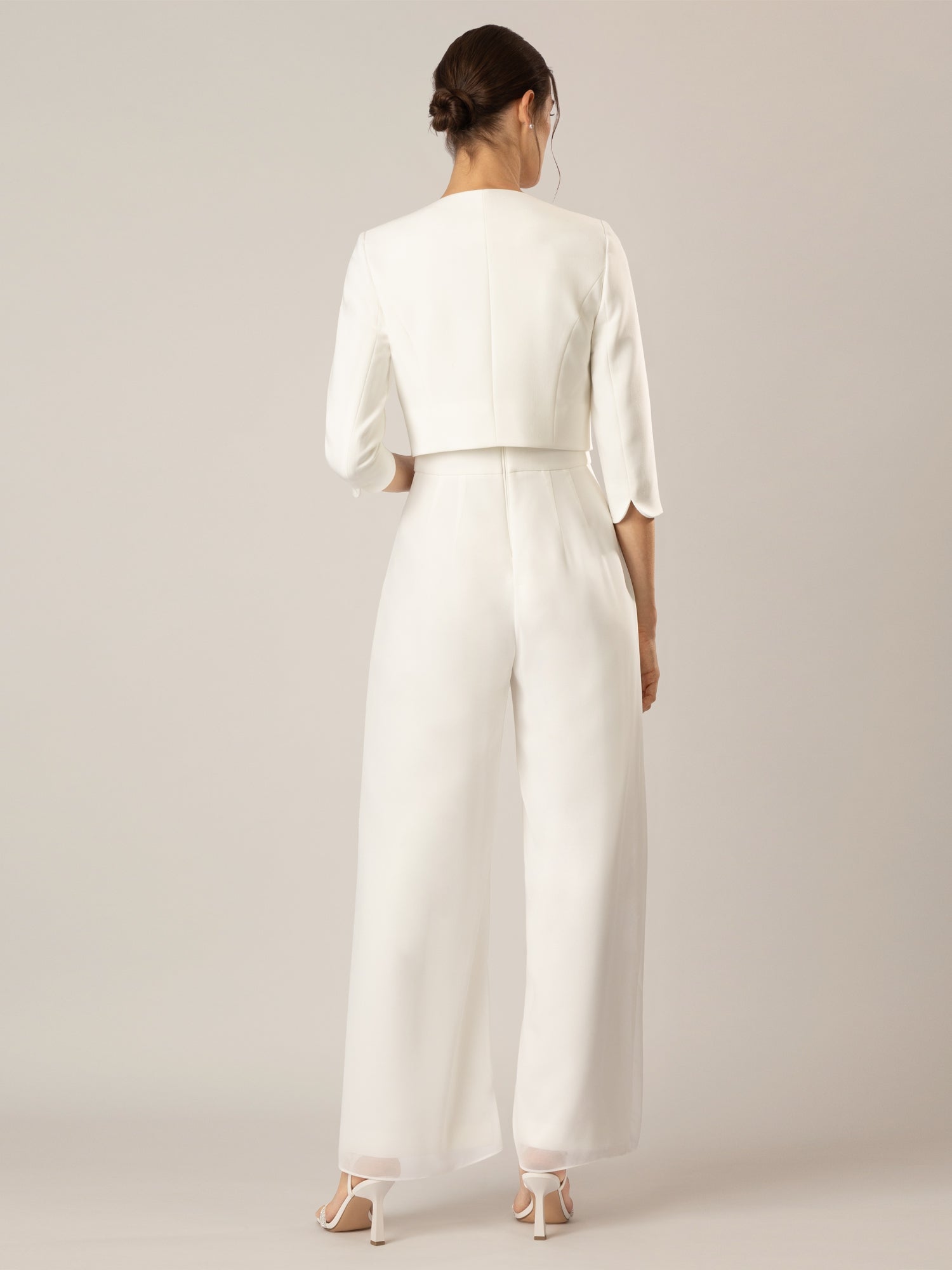 APART Bolero aus einer leicht strukturierten Ware | creme