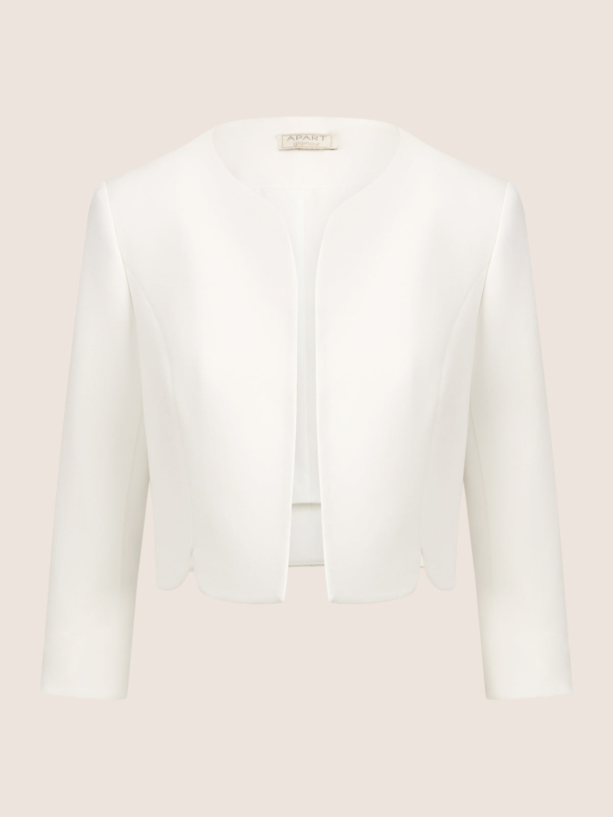 APART Bolero aus einer leicht strukturierten Ware | creme