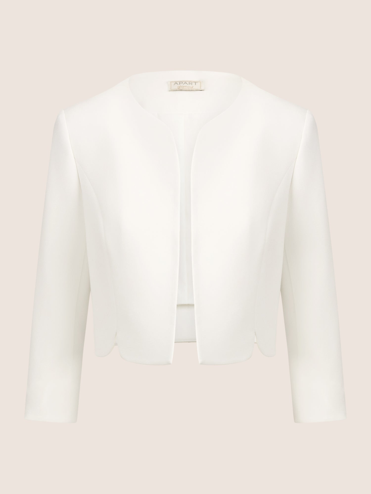 APART Bolero aus einer leicht strukturierten Ware | creme