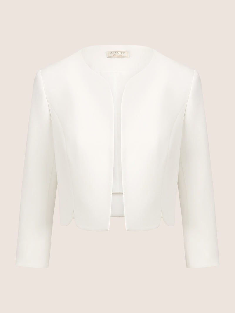APART Bolero aus einer leicht strukturierten Ware | creme