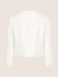 APART Bolero aus einer leicht strukturierten Ware | creme