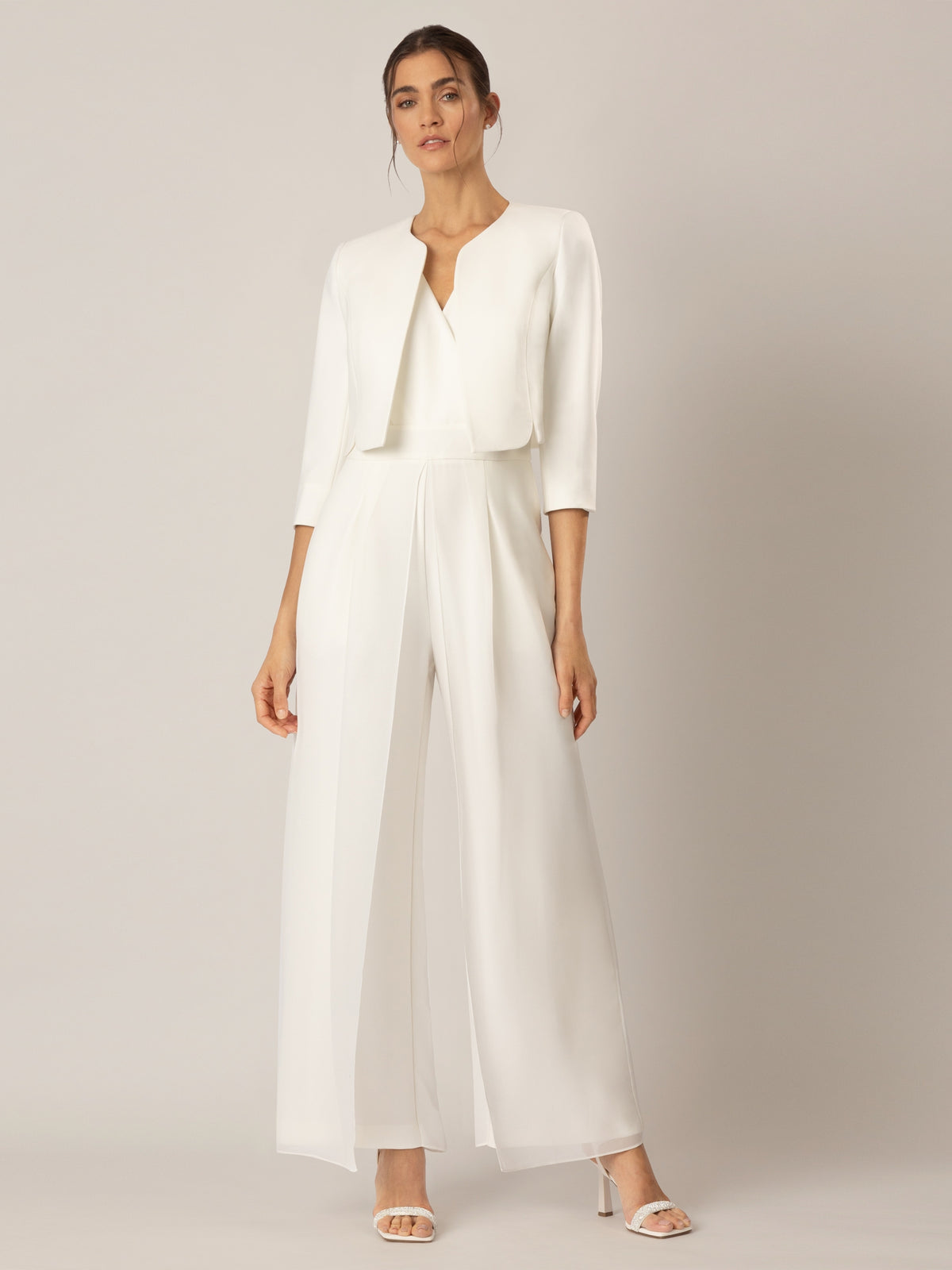 APART Bolero aus einer leicht strukturierten Ware | creme