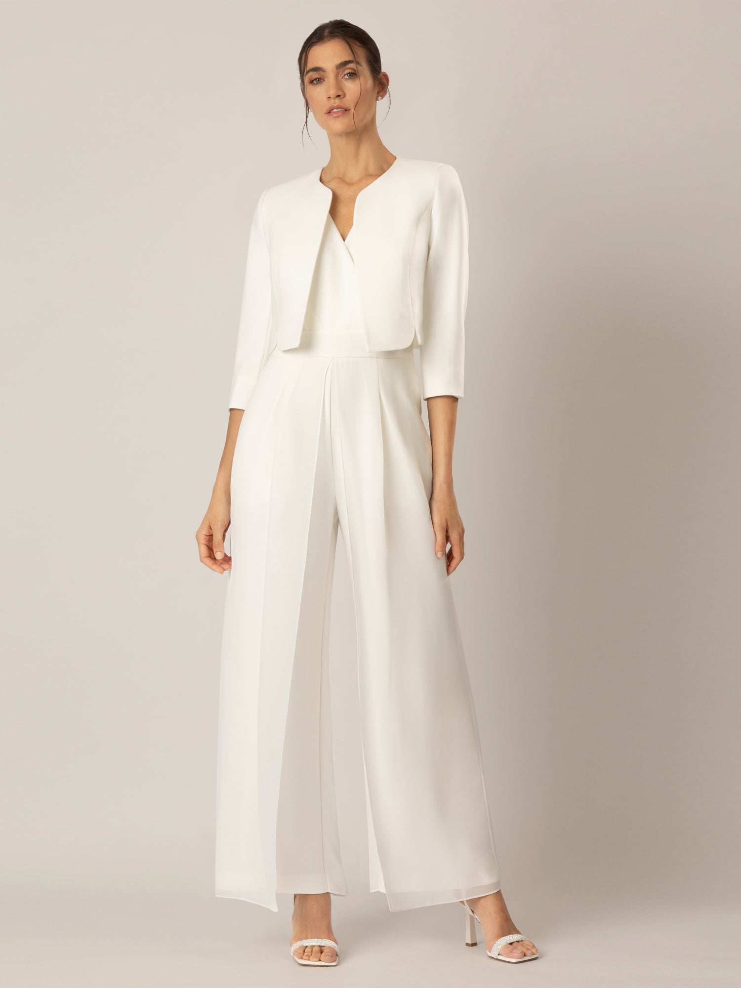 APART Bolero aus einer leicht strukturierten Ware | creme