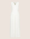 APART Overall im Materialmix aus einer leicht strukturierter Ware und Chiffon | creme