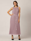 APART langes Plisseekleid mit allover Sonnenplissee | mauve