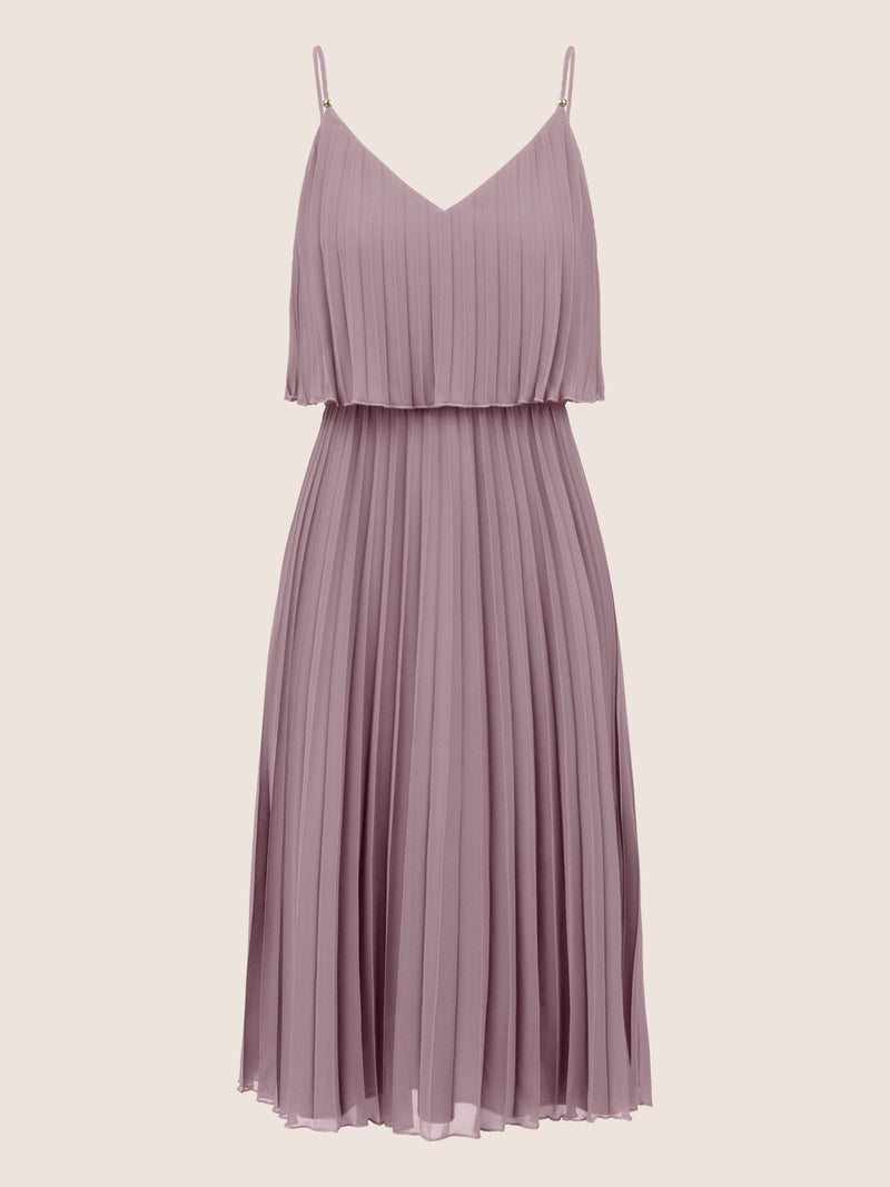 APART Cocktailkleid in 2in1 Optik | mauve