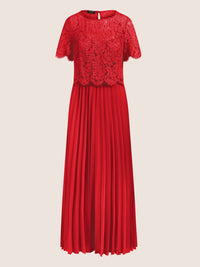 APART Abendkleid mit Spitzenjacke | rot