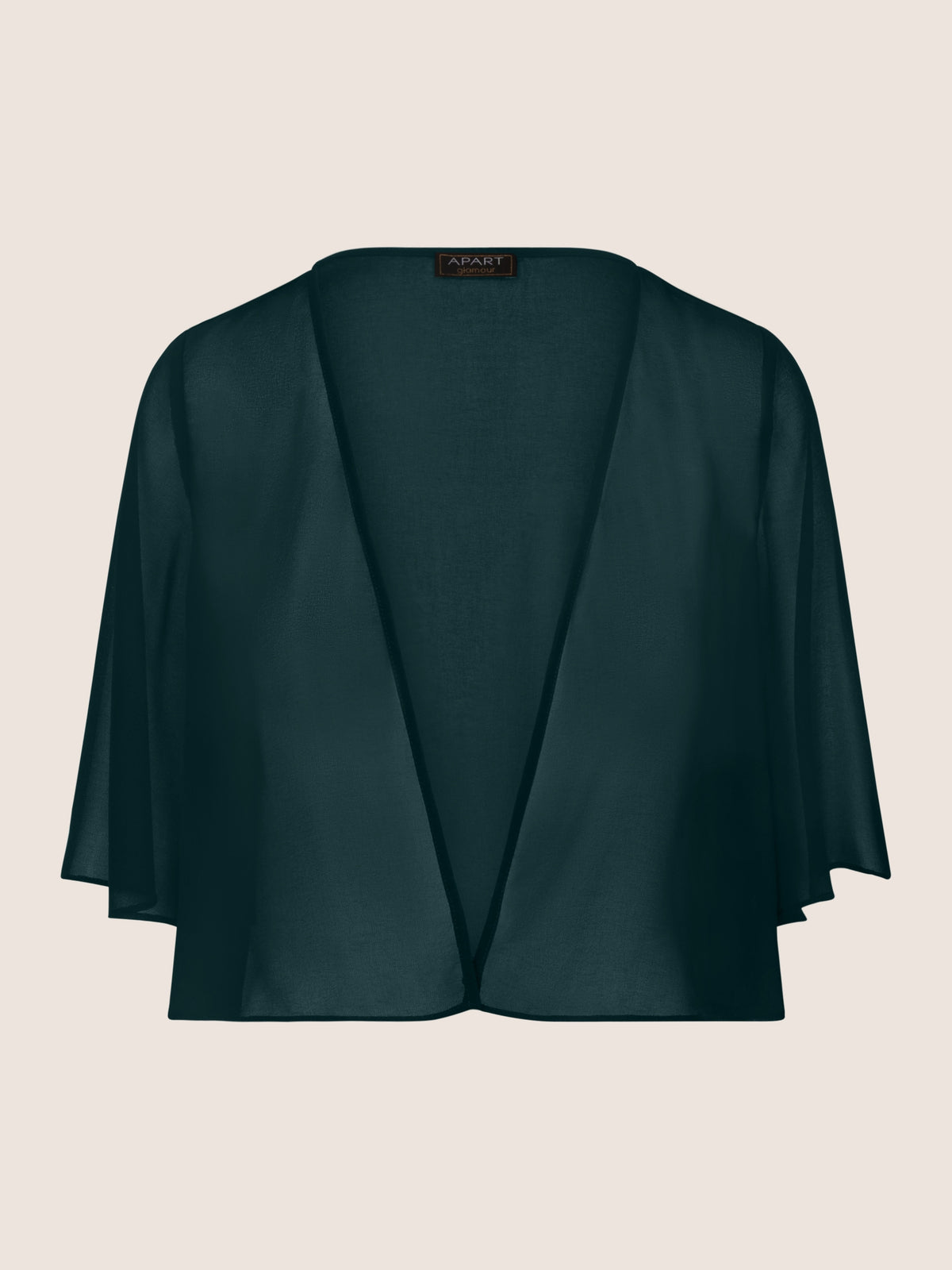 APART Chiffonbolero aus semitransparentem Chiffon | emerald