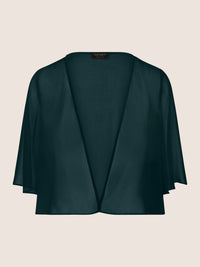 APART Chiffonbolero aus semitransparentem Chiffon | emerald