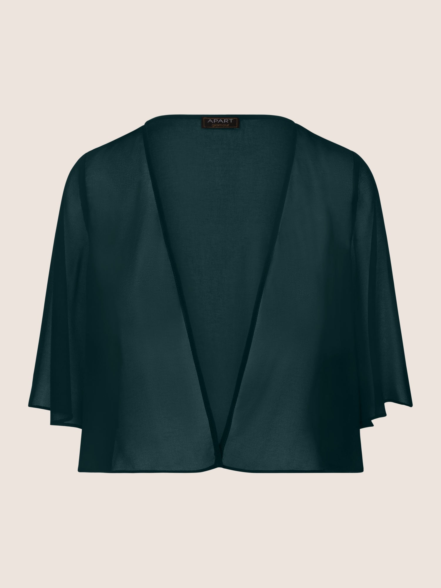 APART Chiffonbolero aus semitransparentem Chiffon | emerald