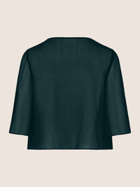 APART Chiffonbolero aus semitransparentem Chiffon | emerald