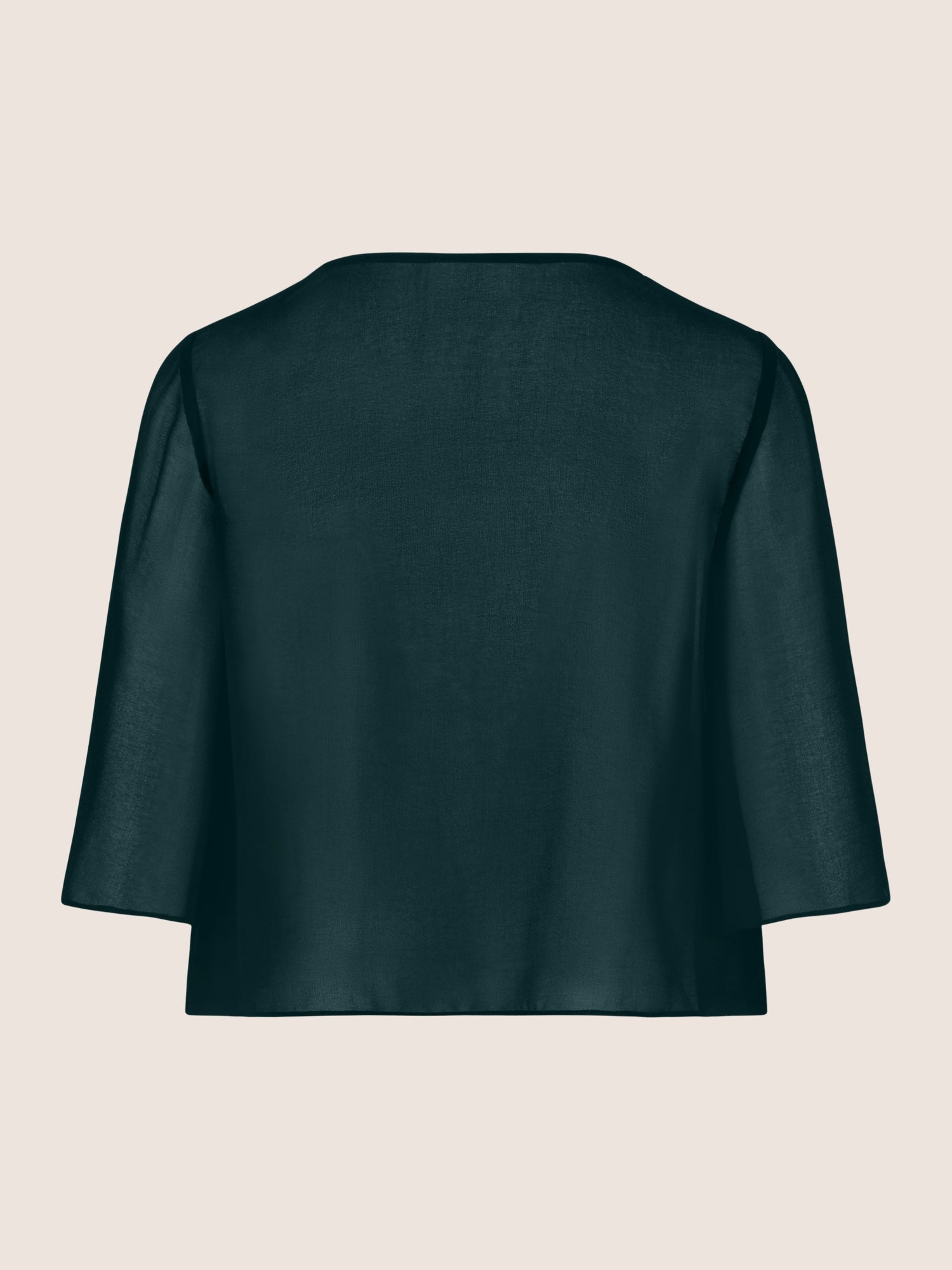 APART Chiffonbolero aus semitransparentem Chiffon | emerald
