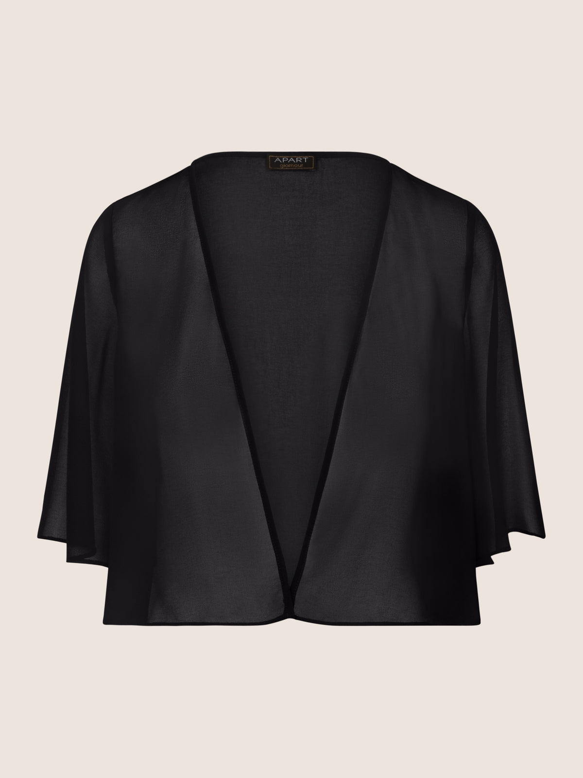APART Chiffonbolero aus semitransparentem Chiffon | nachtblau