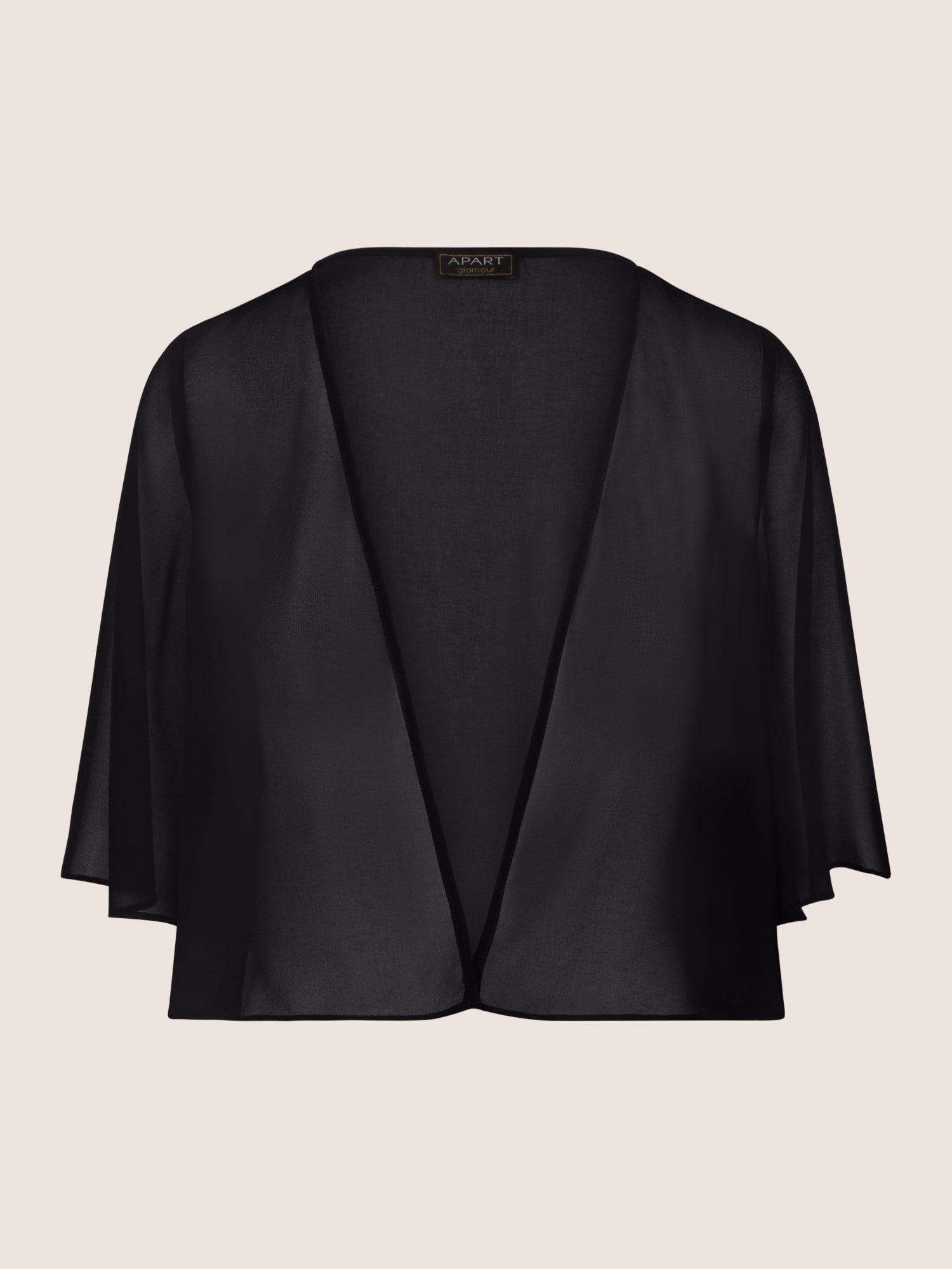 APART Chiffonbolero aus semitransparentem Chiffon | nachtblau