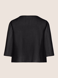 APART Chiffonbolero aus semitransparentem Chiffon | nachtblau